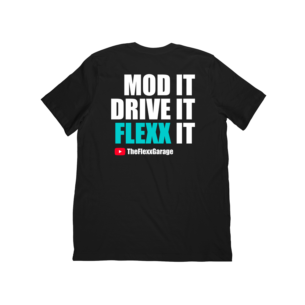 The Flexx Garage Gradient Logo Tee (Black)