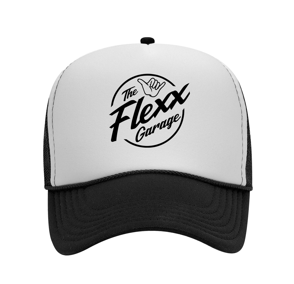 The Flexx Garage Foam Trucker (Black Logo)
