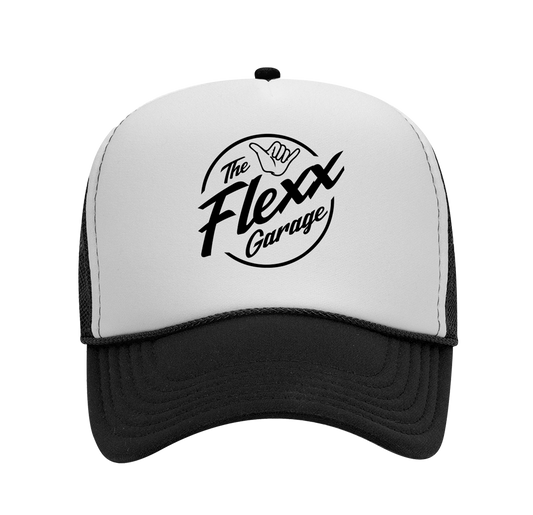 The Flexx Garage Foam Trucker (Black Logo)