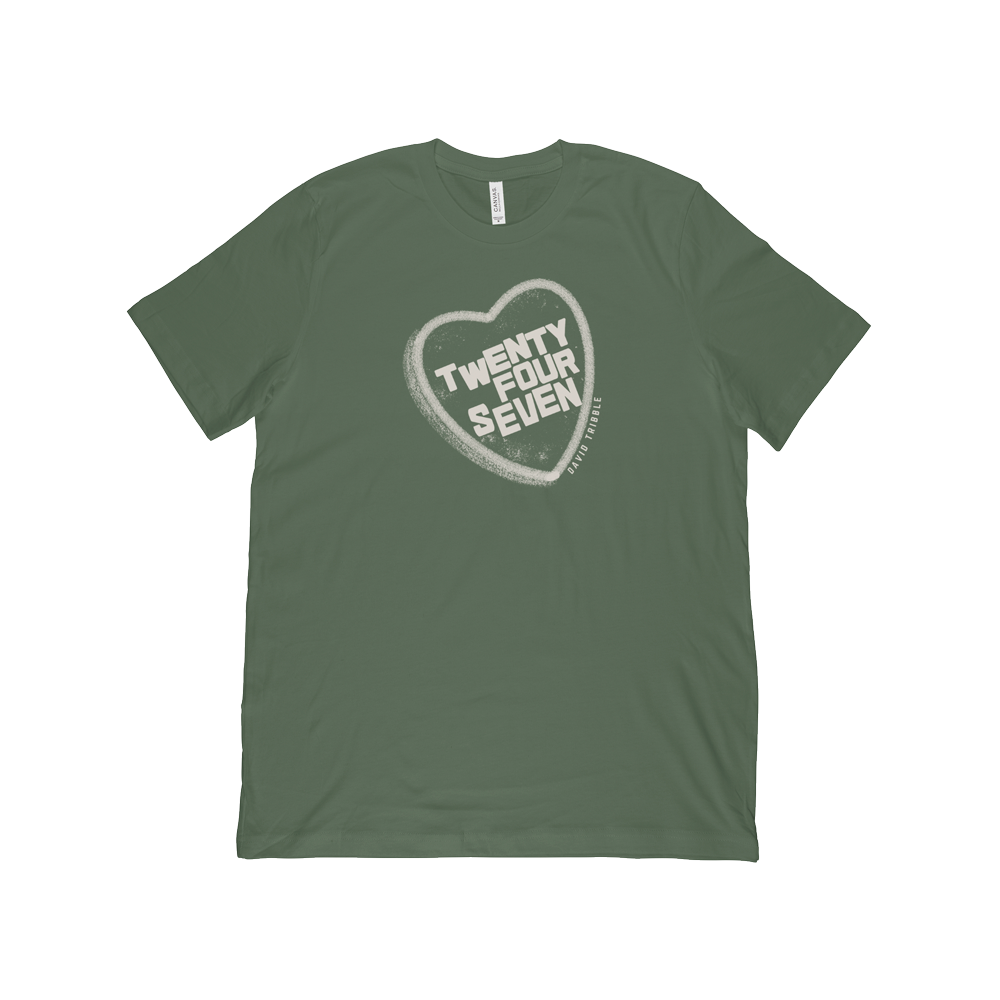 David Tribble - Twenty Four Seven Off-White Heart Tee (3 Colors)
