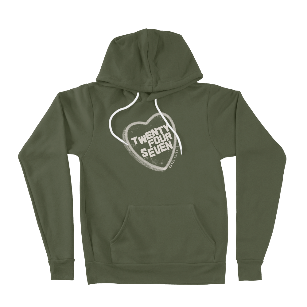 David Tribble - Twenty Four Seven Off-White Heart Hoodie (3 Colors)