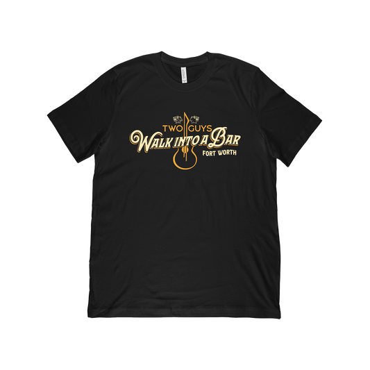 Two Guys Walk Into a Bar - Guitar Logo Tee