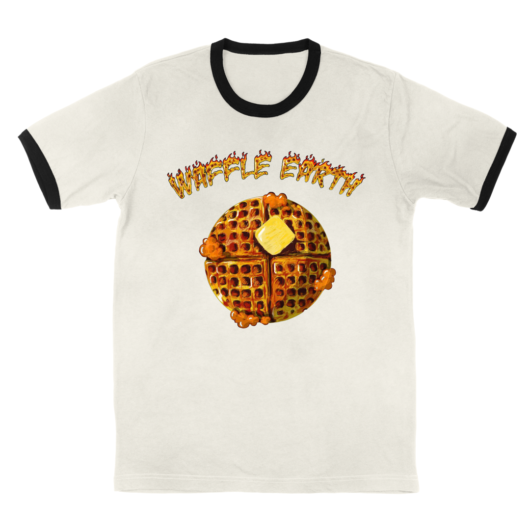 Waffle Earth - Ringer Tee (Vintage White)
