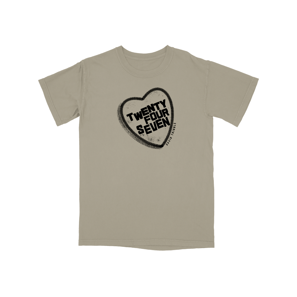 David Tribble - Twenty Four Seven Black Heart Heavyweight Tee