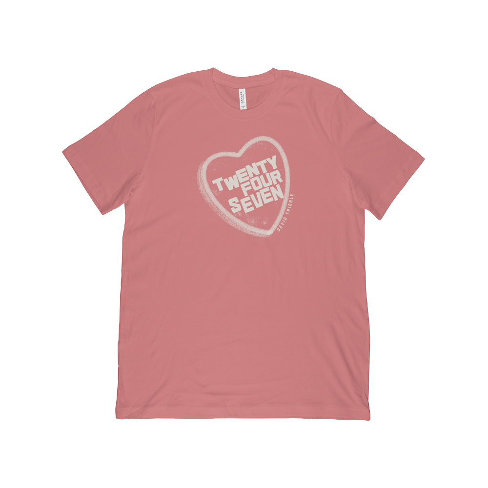 David Tribble - Twenty Four Seven Off-White Heart Tee (3 Colors)