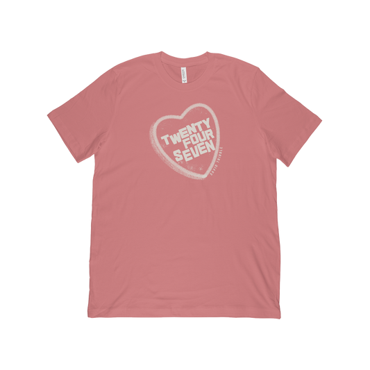 David Tribble - Twenty Four Seven Off-White Heart Tee (3 Colors)