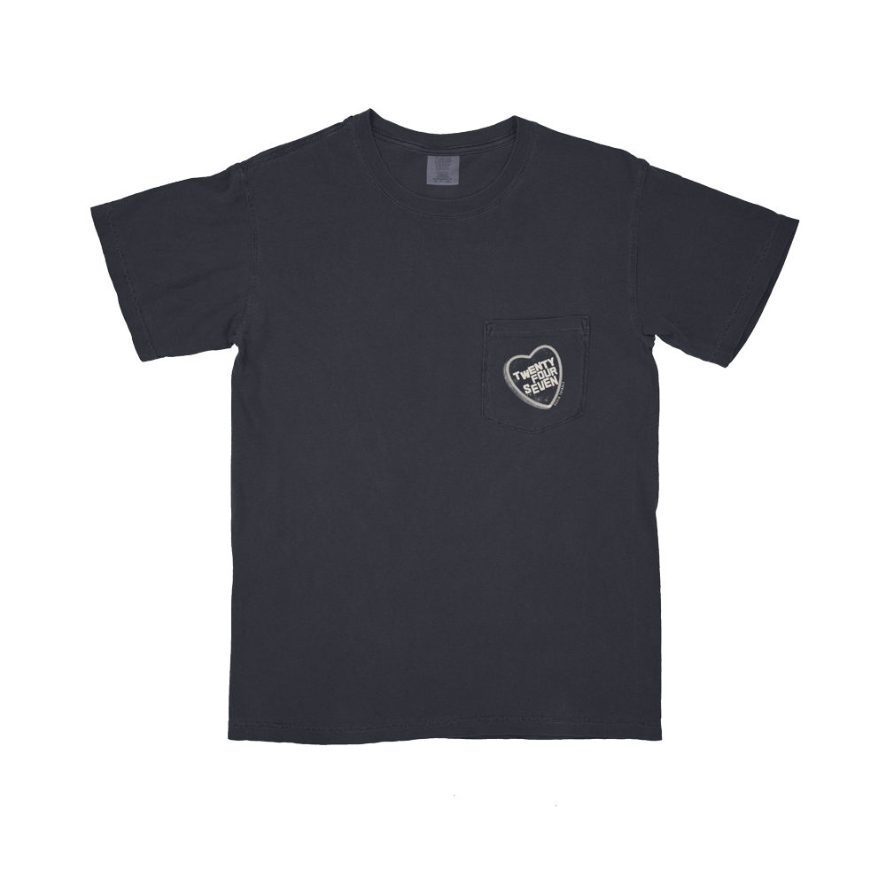 David Tribble - Twenty Four Seven Off-White Heart Pocket Tee