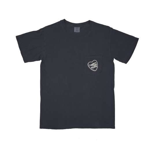 David Tribble - Twenty Four Seven Off-White Heart Pocket Tee