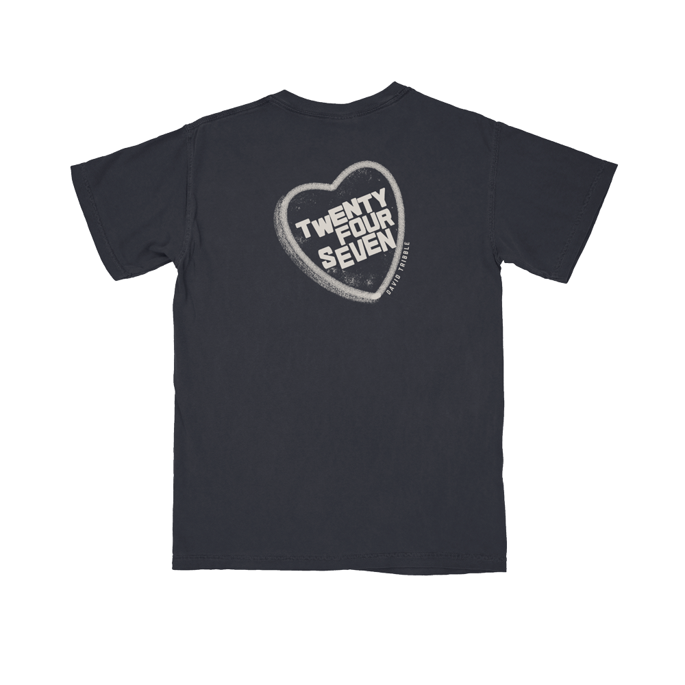 David Tribble - Twenty Four Seven Off-White Heart Pocket Tee
