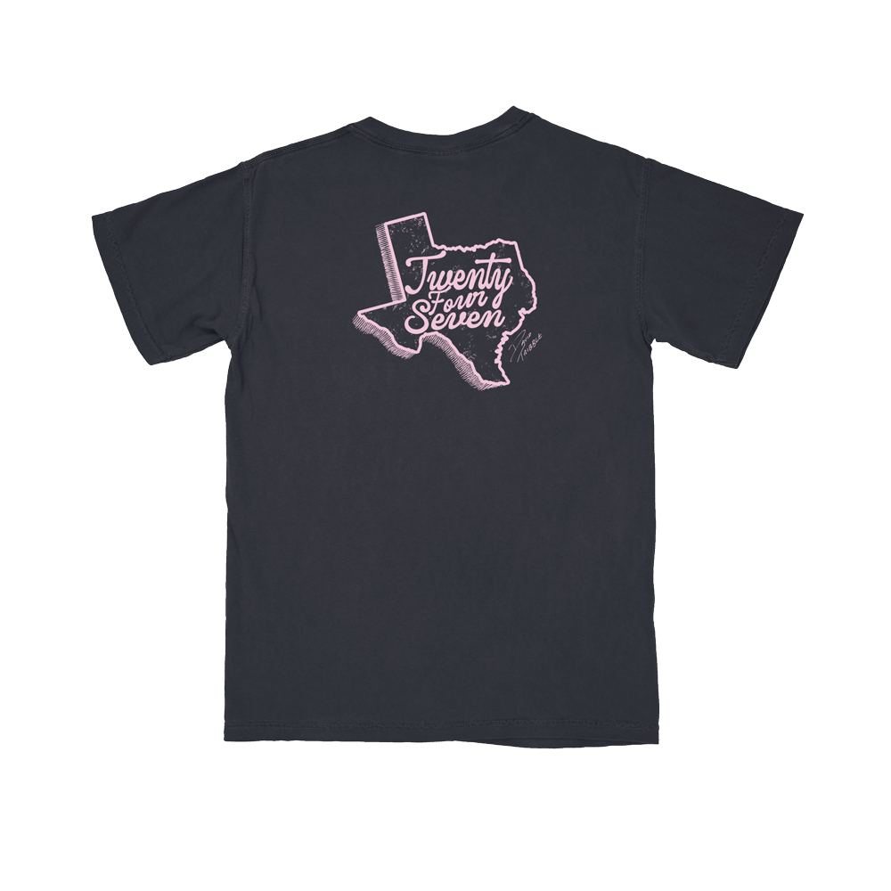 David Tribble - Twenty Four Seven Pink TX Pocket Tee